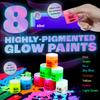60 мл Акриловая флуоресцентная краска Светящаяся в темноте DIY Рисование Искусство Поделки Инструмент для рисования DIY Граффити 8 Цветов Светящийся акриловый пигмент