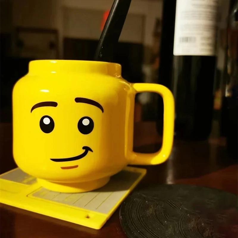 Творческий мультфильм Кофе Молоко Чай Вода Чашка Милый Забавный Выражение Детей Молоко Завтрак Кружка Улыбка Керамическая кружка Домашняя Вода Чашка