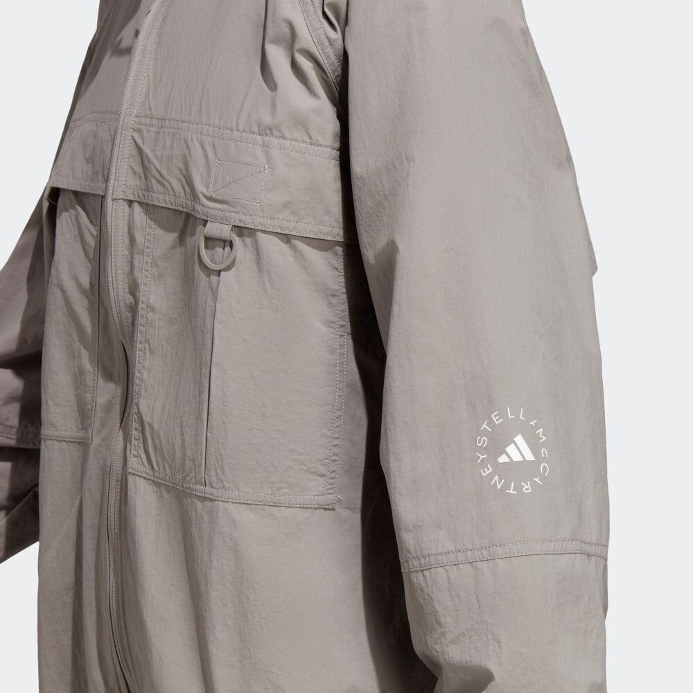 adidas Однотонная вязаная спортивная куртка на молнии для совместной работы X Stella McCartney, женские куртки голубовато-серого цвета HR9178