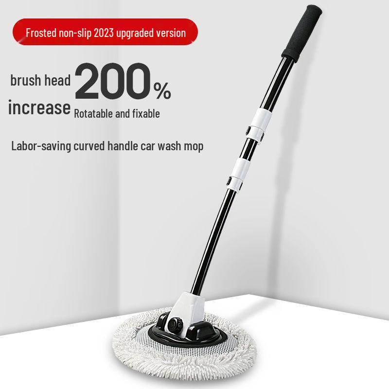 Zhongheng Выдвижная шенилловая швабра для мытья автомобиля с телескопической ручкой и щеткой с мягкой щетиной