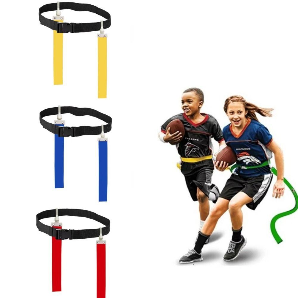 Adjustable Waist Flag Belt Durable Football Training Belt Rugby Flag Tag Flag Football Sport