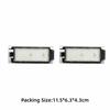 2Pcs Bright White Light LED License Plate Light LED Technology LED Plate Light Bulb  For Clio