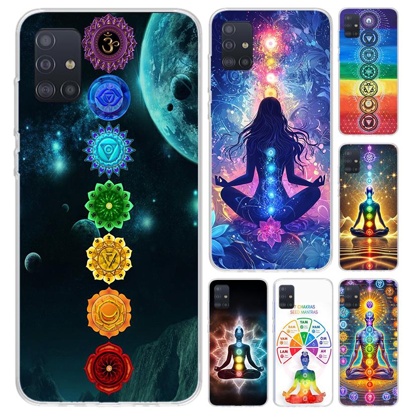 Yoga Chakra Spiritual Energy Universe Phone Case for Samsung Galaxy A52 A32 A22 A12 A02S A50S A30S A10S Note 20 Ultra 10 Plus S1
