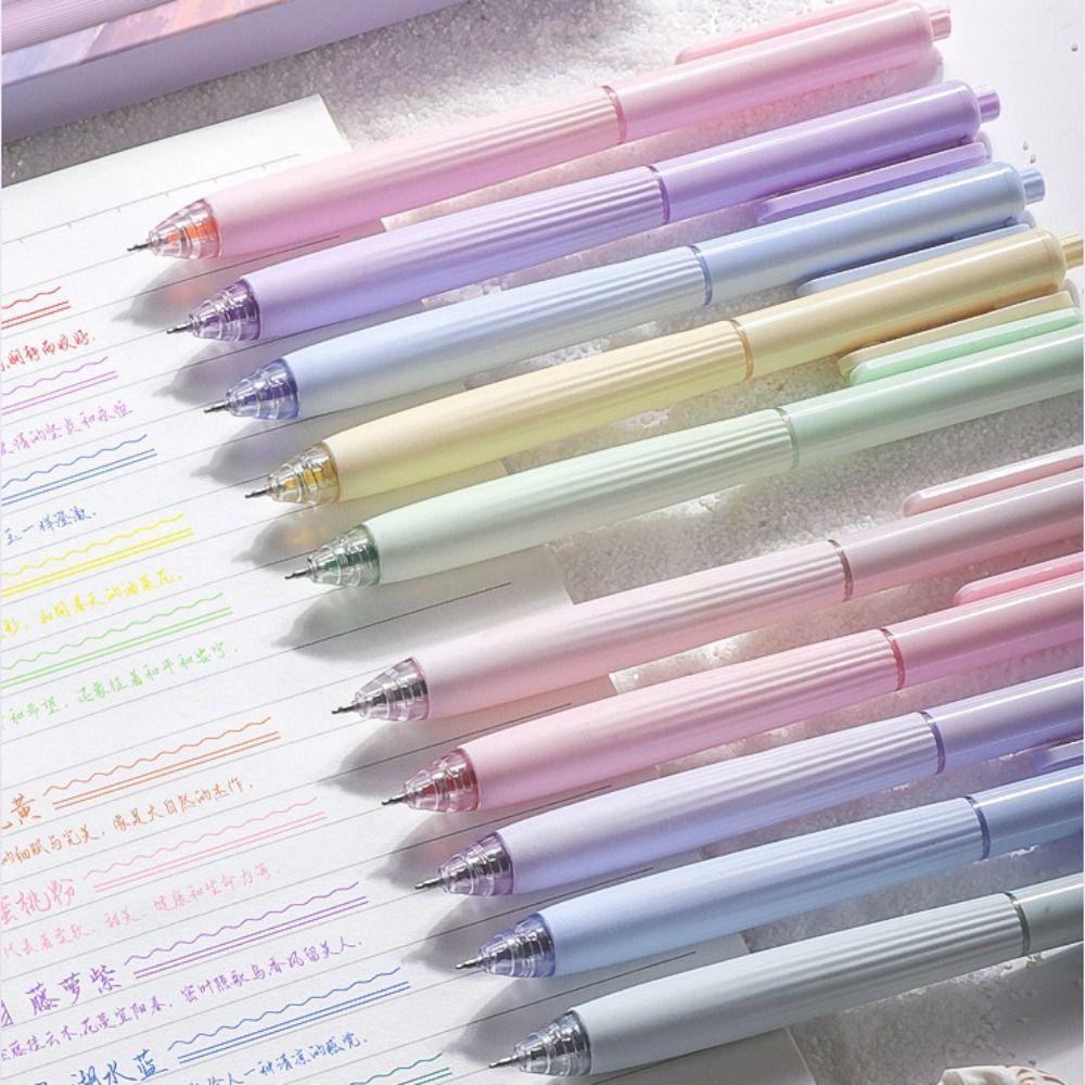 5 pcs ABS Student Writing Pen Multifunction Gel Pen Press Color Ballpoint Pen  Children Party Gifts
