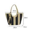 Leisure Grass Woven Bag for Women With Large Capacity New Summer Single Shoulder Commuting Woven Bag Beach Bag