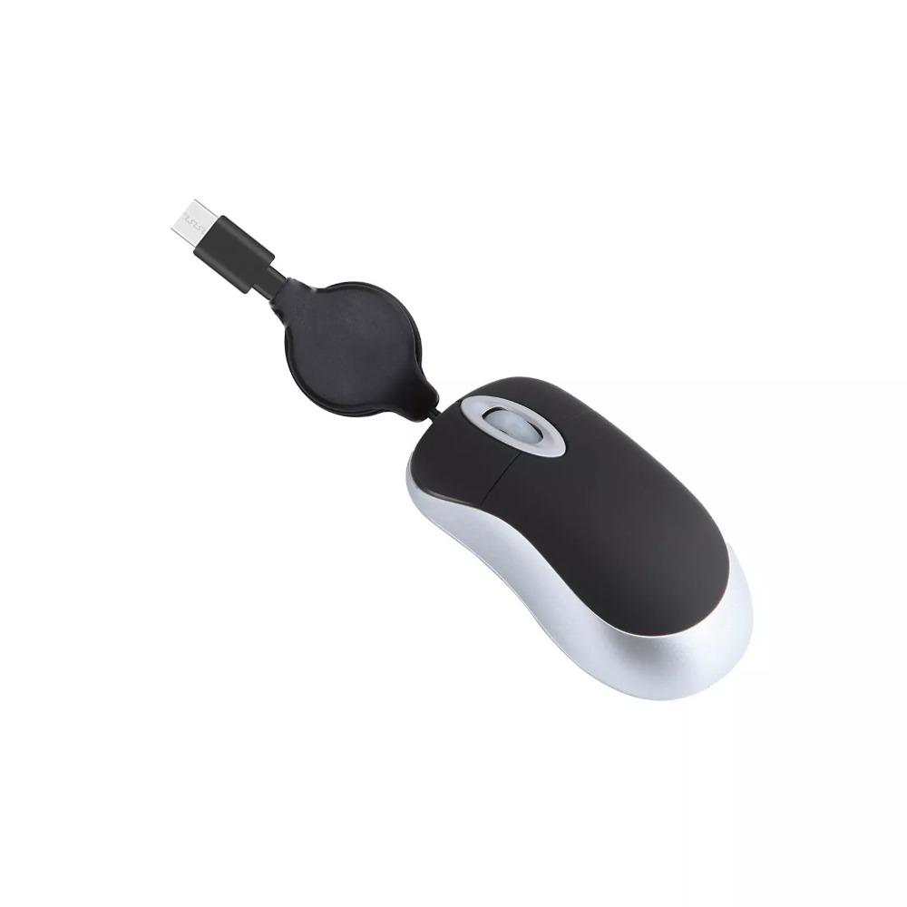 Mini Wired Mouse Retractable Cable Retractable Mouses Creative USB C Mouse