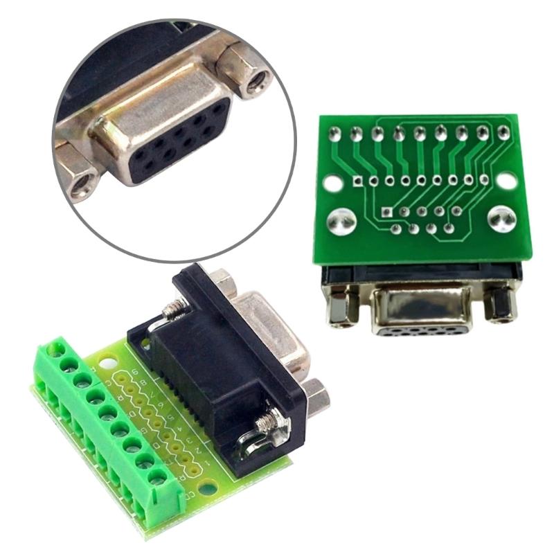 Прочный разъем DB9 "папа/мама", промышленный разъем, хорошие характеристики преобразования, винтовая клеммная колодка.