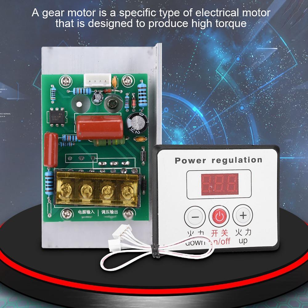 AC 220V Motor Speed Controller 6000W Dimmer Controlled Rectifier  Motor Control