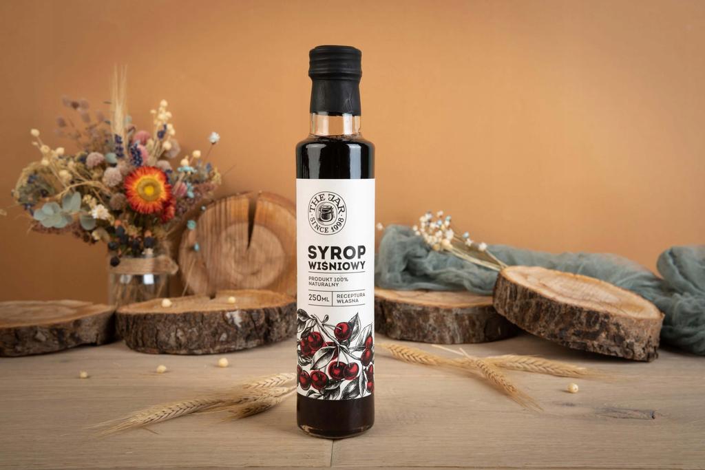 Syrop Wiśniowy Naturalny 60% Wiśni 250 Ml
