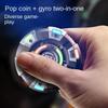Fidgeting Spinner Magnetic Push Coin 2In1 Counter-Stress Ease Luminous Plaything Spinning Tip Top Haptic Coin Edc Metal Push Card Glowing