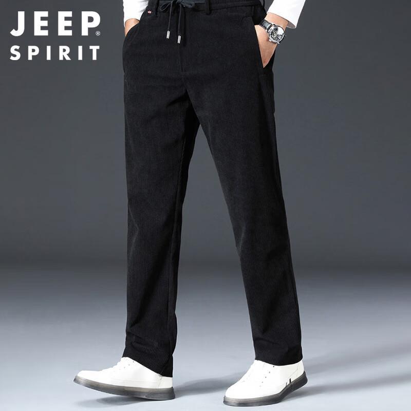 JEEP SPIRIT Men's Autumn/Winter Corduroy Business Casual Pants
