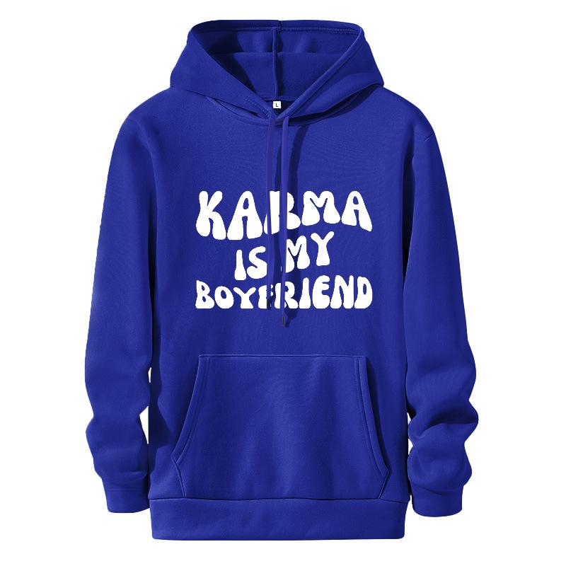 Karma Is My Boyfriend Hoodie Midnights Inspired Hooded Sweatshirt Meet Me At Midnight Lyric Hodoies Kawaii Harajuku Tops
