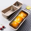 Commercial Rectangular Heavy Steel Non Stick Gold Toast Tin Bread Baking Pan Cake Mold For Family Kitchen Baking