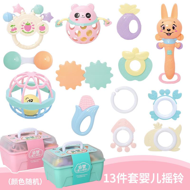 Набор подарочных погремушек для рук младенца, сумка-колокольчик с зубной пастой для новорожденных, звучащая игрушка для 0-1 года