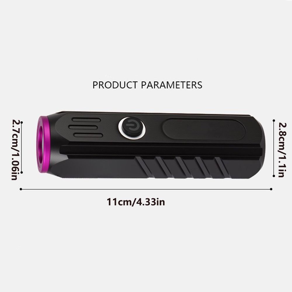 High-power Mini Purple Light Rechargeable Fluorescent Agent Detection Lamp  Banknote Detection