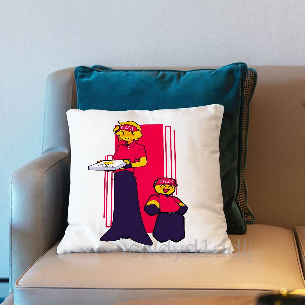 EElliot Anime Pizza Pillowcases Cute Funny Pillow Case For Wedding Party Home Decor Comfy Pillow Cover