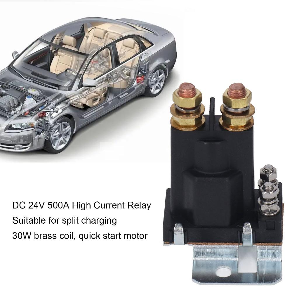 Реле постоянного тока 24 В с высоким током, 2-контактное реле с высоким током, реле с медной катушкой, лебедки, переключатели