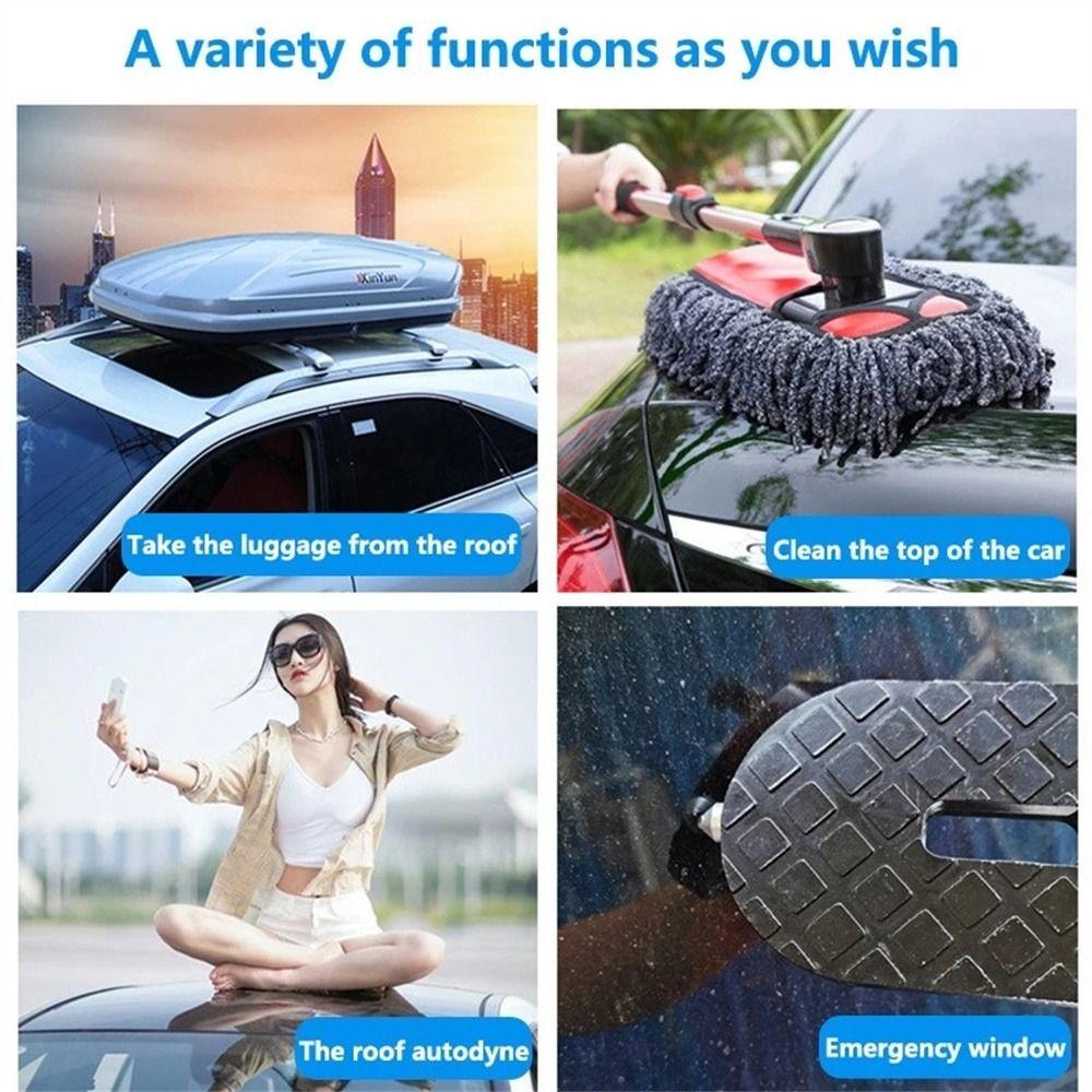 Rack Step Running Boards NonSlip Foot Rest Car Rooftop Luggage Ladder Car Door Step Step Pedal