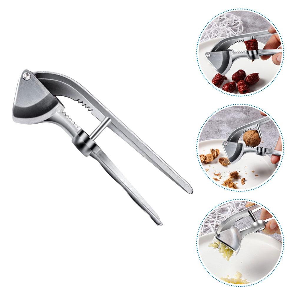 Профессиональная чесночная мясорубка, щипцовая машина, серебряная кухонная дробилка для имбиря, малышка