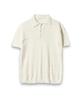 Соедините Kinrock Terry Button Collar Short Sleeve Knit (слоновая кость)