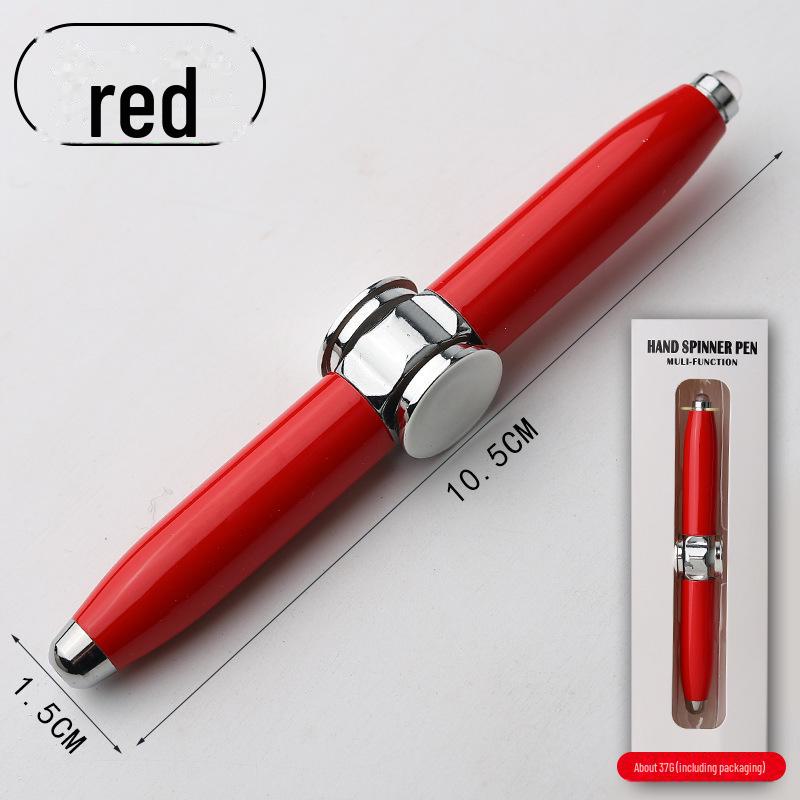 Шариковая ручка с вращающимся светящимся декомпрессионным металлическим гироскопом