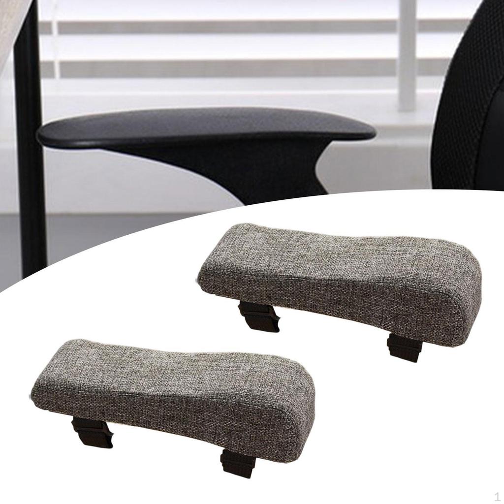 Office Chair Armrest Pads Arm Comfortable Cotton Linen Ergonomic Elbow Support