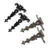 2Pcs 113*69Mm Antique Bronze/Black Hinge For Windows Cabinet Cupboard Wardrobe