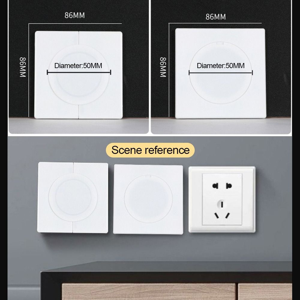 86Type Air-conditioning Dust Plug Easy Install Hole Cap Creative Wall Hole Cover Wall Decoration