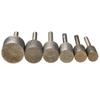 6pcs Diamond Cylindrical Grinding Head 12/14/16/18/20/25mm Mounted Points Grinder Drilling Bits with 6mm Shrank Rotary Tool