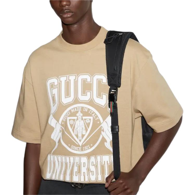 Gucci Хлопковая футболка с принтом логотипа 798115-XJGU9-9134