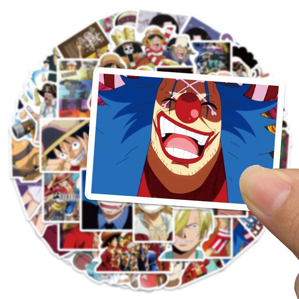 10/30/50 шт. Крутые аниме-наклейки ONE PIECE Классические японские манга-декали DIY для скейтборда, ноутбука, телефона, автомобиля Мультяшный стикер Луффи