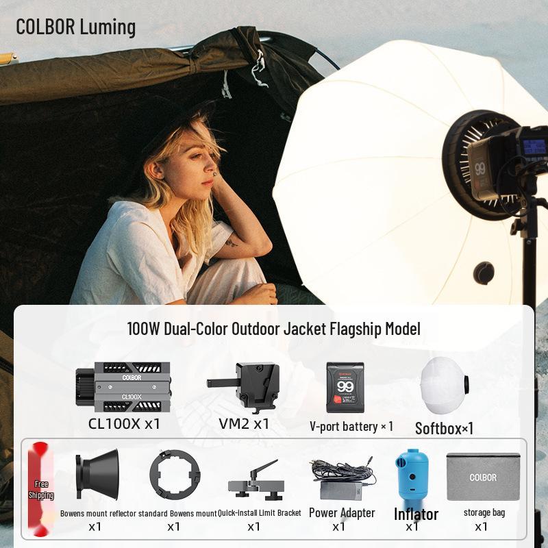 8Colbor CL100X Двухцветный светодиодный фото свет для студийного видео