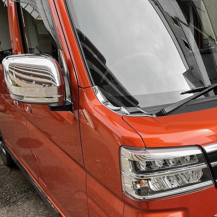 Накладки на углы зеркал заднего вида CGP для автомобилей Toyota Atrai с зеркалами с указателями поворота OEM/Передний комплект, хром, наклейки, S700V/S710V,