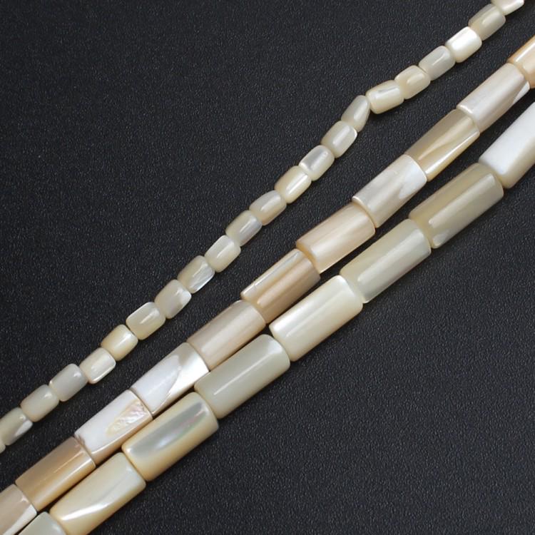 Натуральные бусины цилиндрической формы с каменной ракушкой и ракушкой для изготовления ювелирных изделий 3,5x3,5/4x8/5x10 мм 15 дюймов