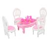 Обеденный стол и стулья для кукольного домика 1:16 безопасных пластиковых миниатюрных стульев для столов и стульев для самостоятельного изготовления