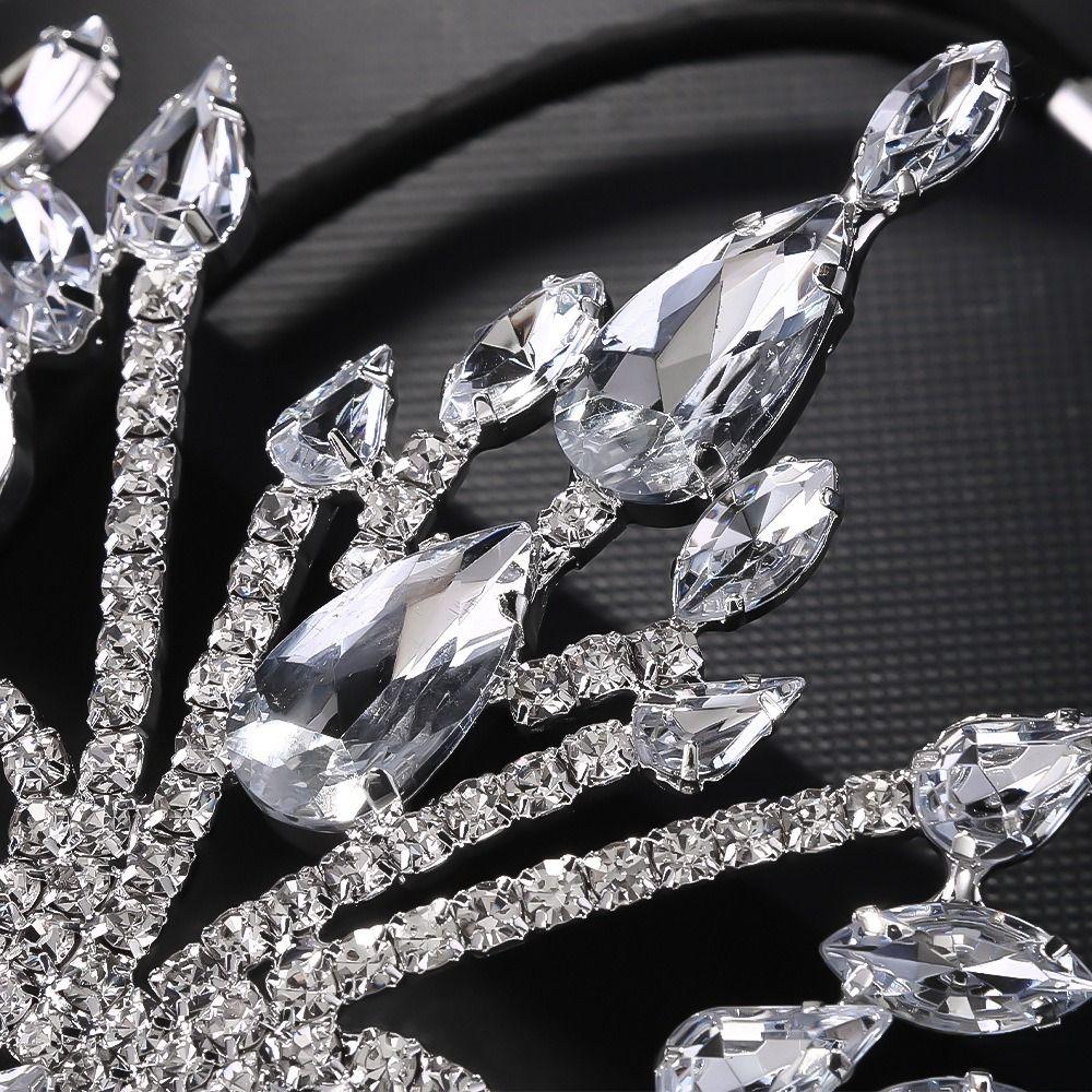 Full Face Rhinestone Mask Veil Facial Jewelry Accessories Elegant Masquerade Mask Women