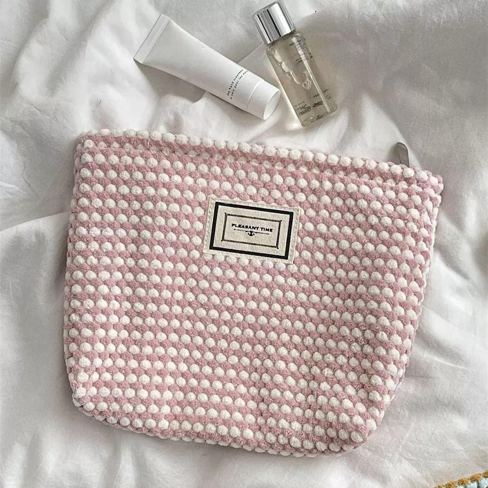 Canvas Lipstick Makeup Bag Simple Storage Bag New Cosmetic Organizer Pouch for Women Girls