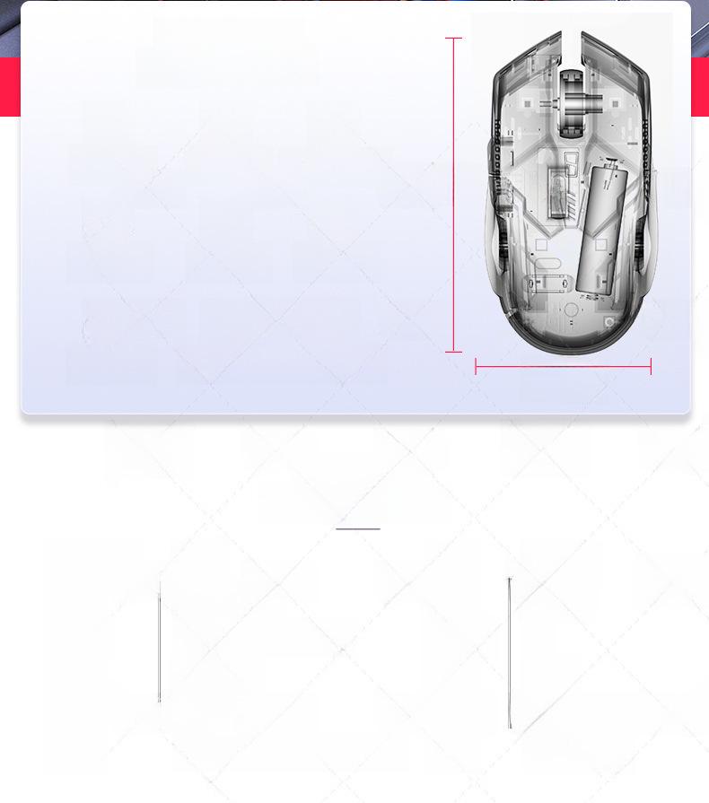 Беспроводная игровая мышь Silver A9 Luminous Silent Wireless - розовый аксессуар для ноутбука для девочек