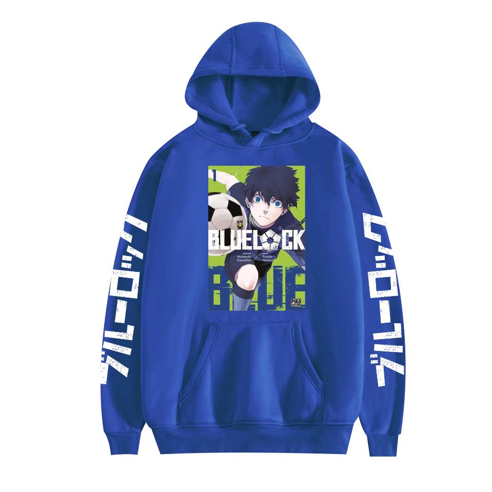 BLUE LOCK Anime Print Casual Loose Hoodie for Couples