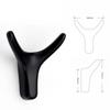 Animal Free Punch Wall Mount Hook Zinc Zinc Zinc Alloy Cabinet Storage Hook Ox Horn Dual Hanger  Coat