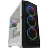 Boîtier Gaming - LC-Power - 805BW Holo-1X - Blanc - RGB - ATX