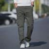 Men's Spring Cotton Multi-Pocket Loose Fit Cargo Pants