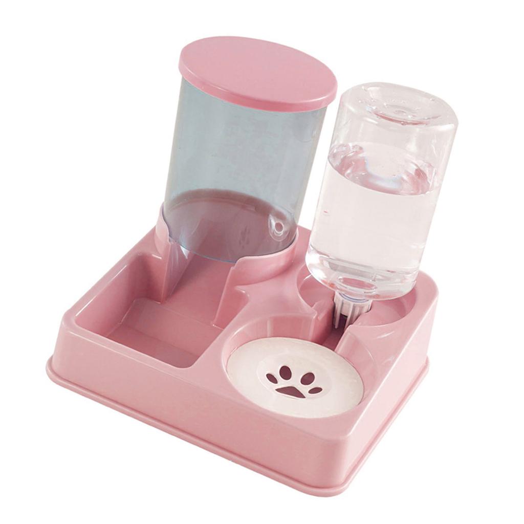 Автоматическая поилка для питомцев, кормушка для кошек, контейнер для корма, миска, непротекающий фонтан для воды 2 в 1, большая поилка для собак