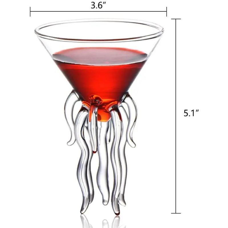 Креативный коктейльный бокал - коктейльный бокал с дизайном в виде рыбы-дикобраза/лебедя/розы/осьминога/птицы, необычный стакан для ночной вечеринки в баре KTV