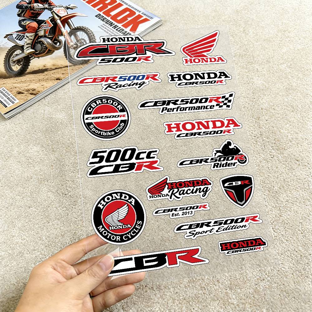 ДЛЯ HONDA CBR500R Светоотражающие Наклейки на Мотоцикл Водонепроницаемые Виниловые Наклейки для Мотоциклетного Шлема Топливного Бака Велосипеда XL0