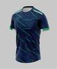 Simple and Fashionable Men's Outdoor 3D Printed Short-sleeved Large-sized Breathable Casual Sports T-shirt for Family Wear