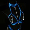 Blue/Pink/Red Hollow Body Harness Belt Adjustable Sexy Lingerie Set Women Bondage Body Cage Harness Nipple Clitoral Stimulation