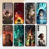 Чехол для телефона E-Eren Y-Yeager T-Titans для Samsung S25,24,23,22,30,21,10,9,Ultra,Plus,Lite,FE,4,5 G Мягкий Черный Чехол