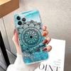 Flower Of Life In Lotus Phone Case For iPhone 14 13 12 11 Pro Max XS X XR SE 2020 6 7 8 Plus Mini Transparent Shell