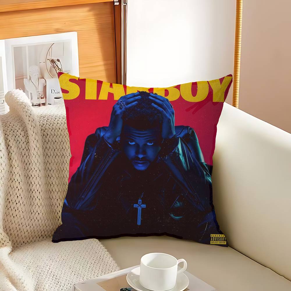 Хип-Хоп Музыка Горячий Альбом Звезда The Weeknd Starboy Наволочка Наволочка Обивка Диван Подушка-Плед Домашний Декор Наволочка
